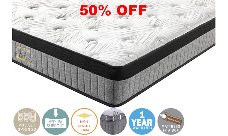 ECOLUXE SINGLE MATTRESS WITH PILLOW TOP